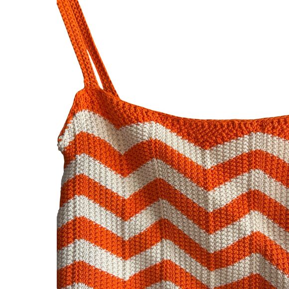 Sandro NWOT Cassandre Chevron Stripe Knit Crop Top - Picture 11 of 13